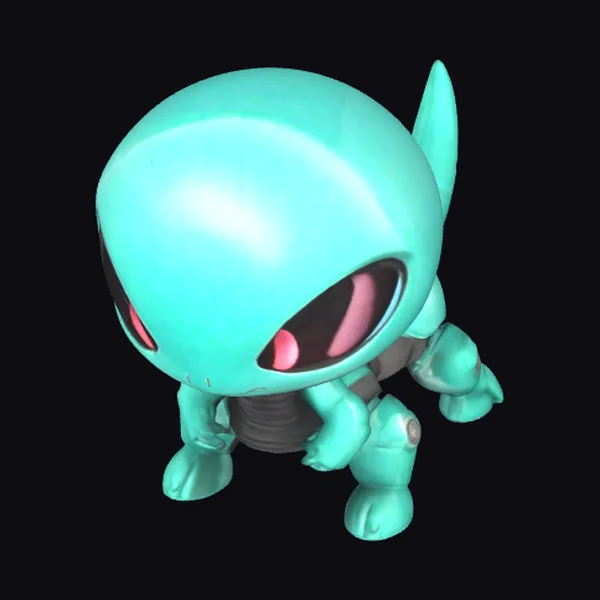 Teal Alien Creature