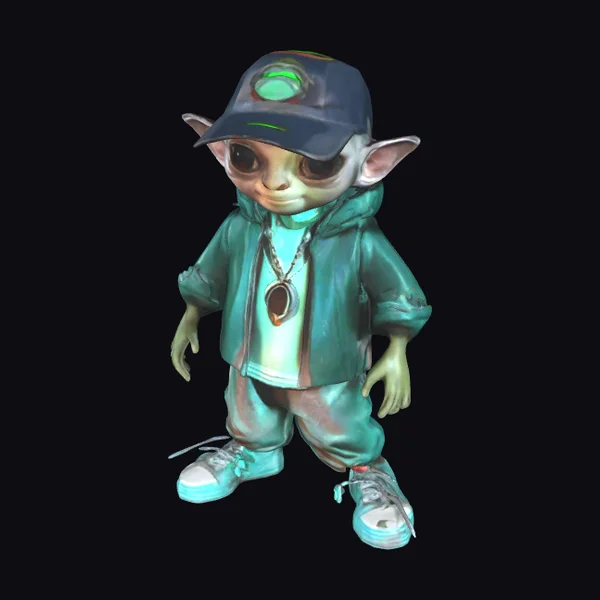 Teal Alien Streetwear