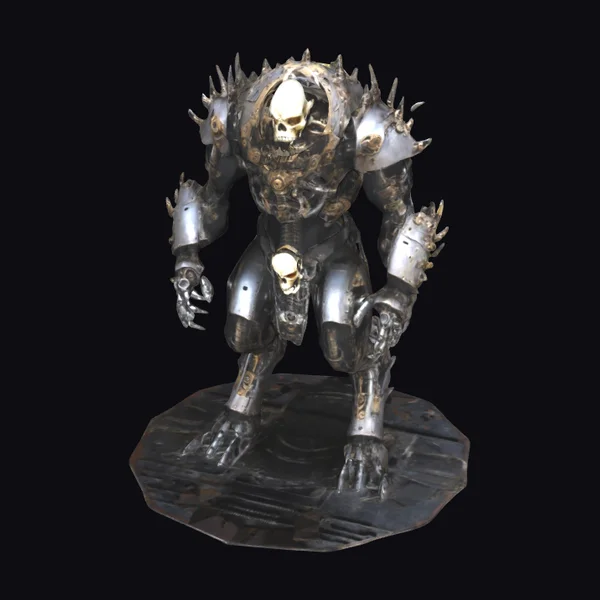 Spiked Metal Warlord Figurine