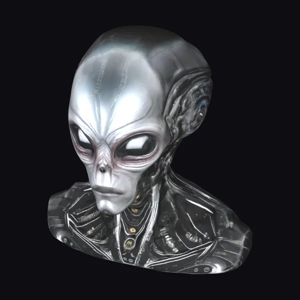 Cybernetic Alien Bust