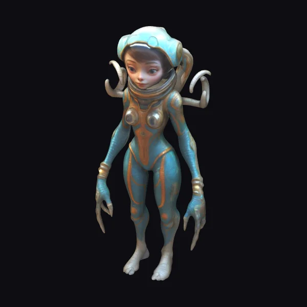 Female Xeno Astronaut