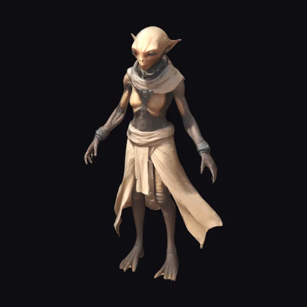 Alien with Drape Garment