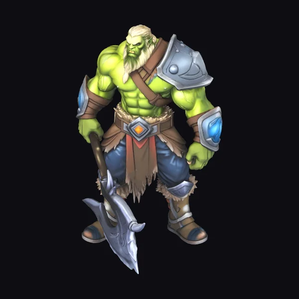 Green Orc Warrior