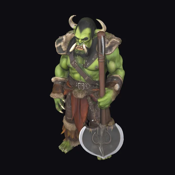 Green Orc Warrior