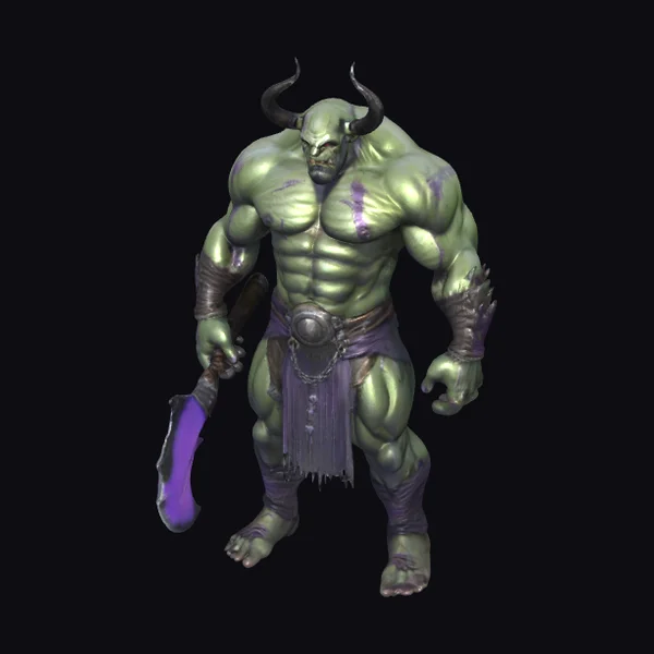 Green Orc Warrior