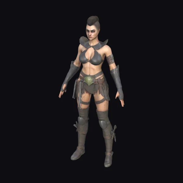 Female Orc Warrior Heroine