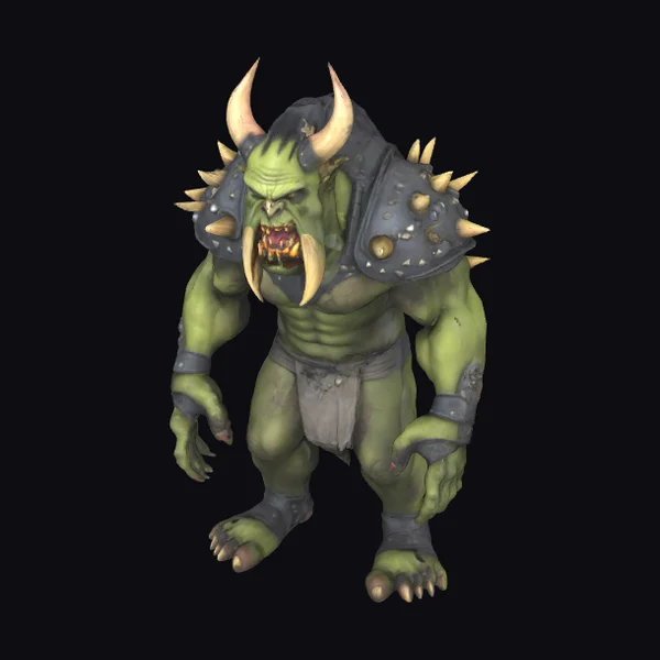 Green Muscular Monster Footballer