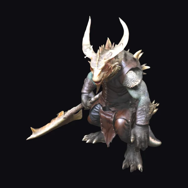 Albino Orc Dragon Warrior