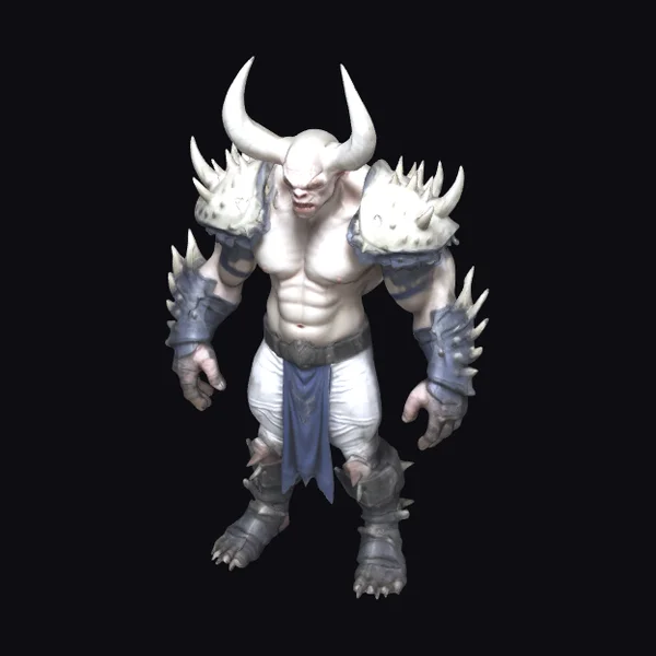 Albino Monster Football Player