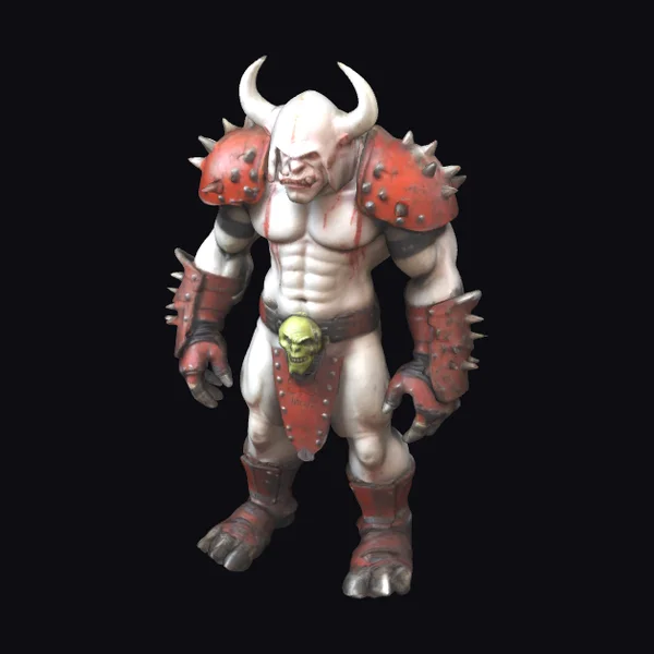 Albino Monster Football Player