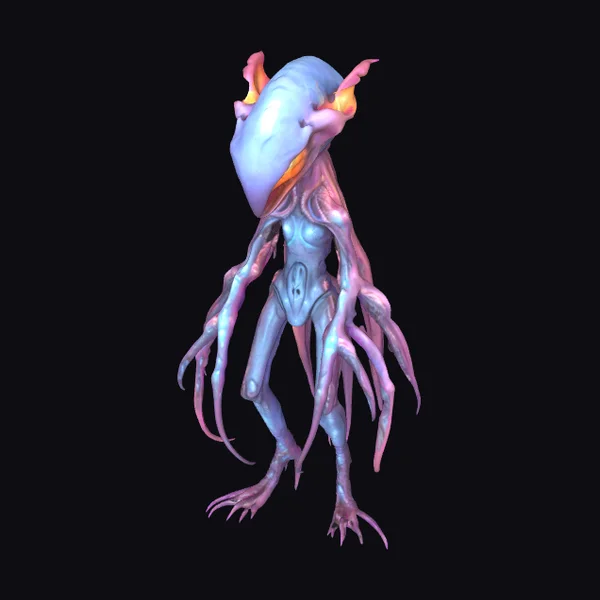 Alien Creature with Tentacles