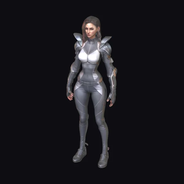 Female Warrior in Armor