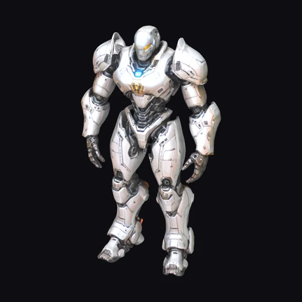 Silver Cyborg Armor