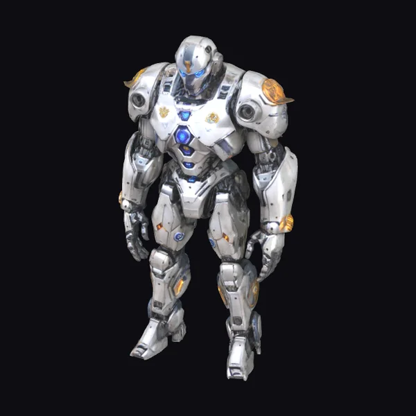 Massive Sci-Fi Cyborg Robot