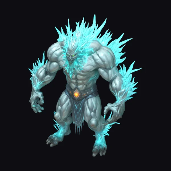 Ethereal Ice Elemental Warrior