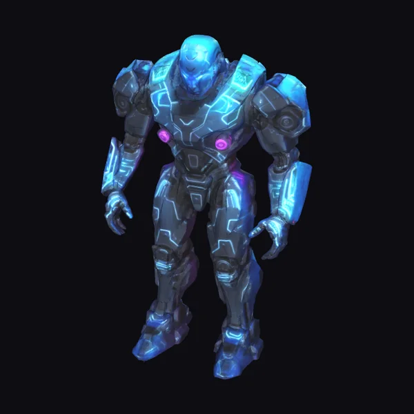 Robotic Cyborg Warrior