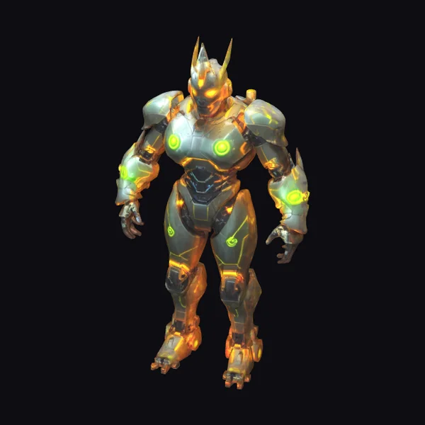 Robotic Cyborg Warrior