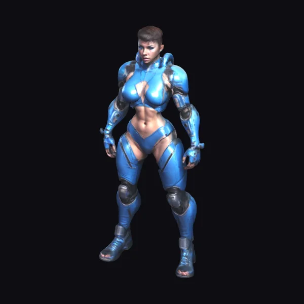 Cyborg Female Wrestler
