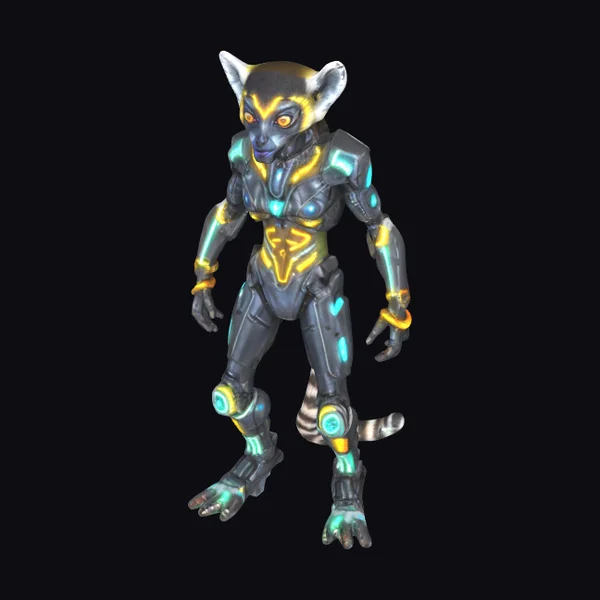 Cybernetic Lemur Warrior
