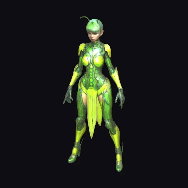 Bioorganic Female Warrior