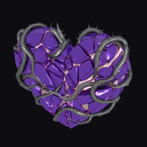 Broken Crystal Heart