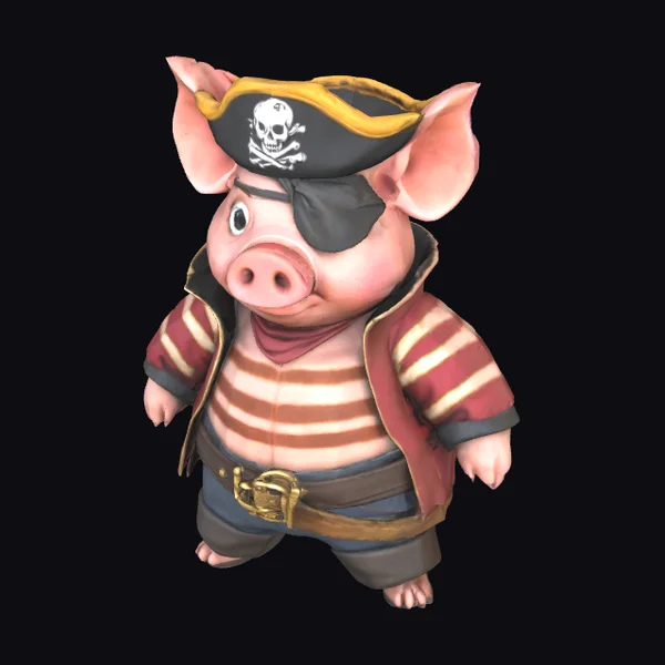 Pirate Pig Character