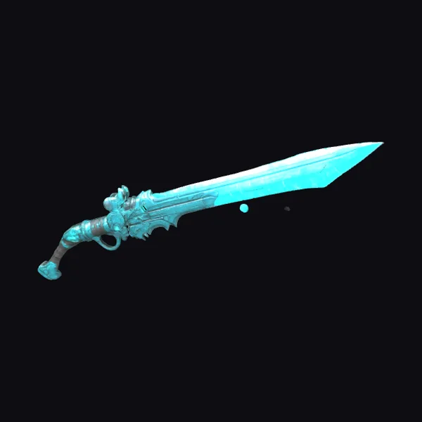 Cyan Laser Sword Gun