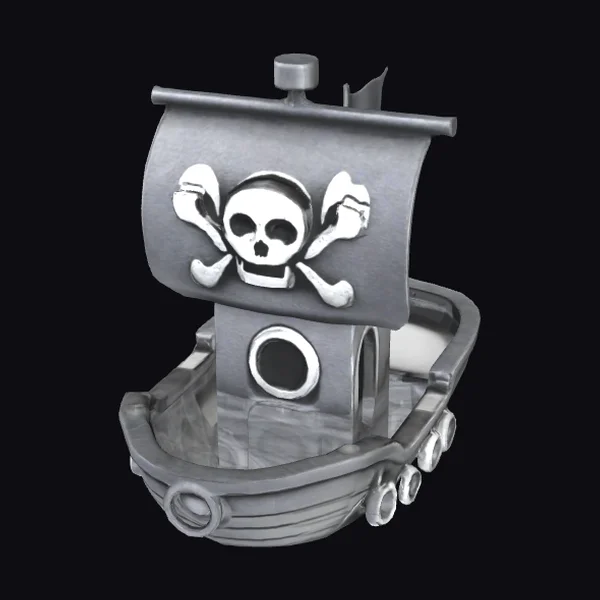 Toy Pirate Ship Model