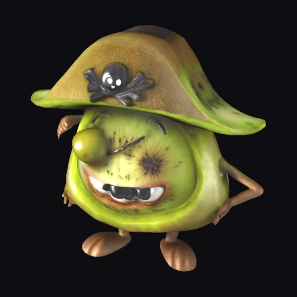 Kiwi Pirate Character