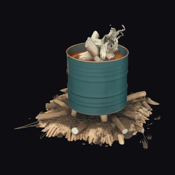 Rustic Metal Fire Pit