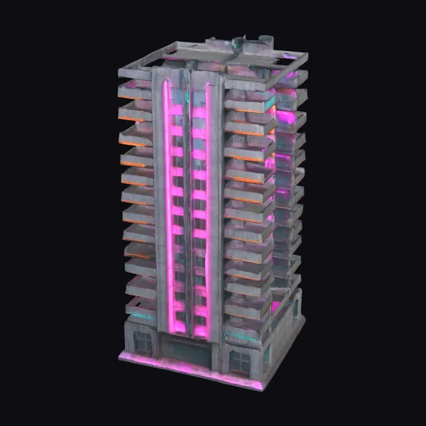 Cyberpunk Apartment Building