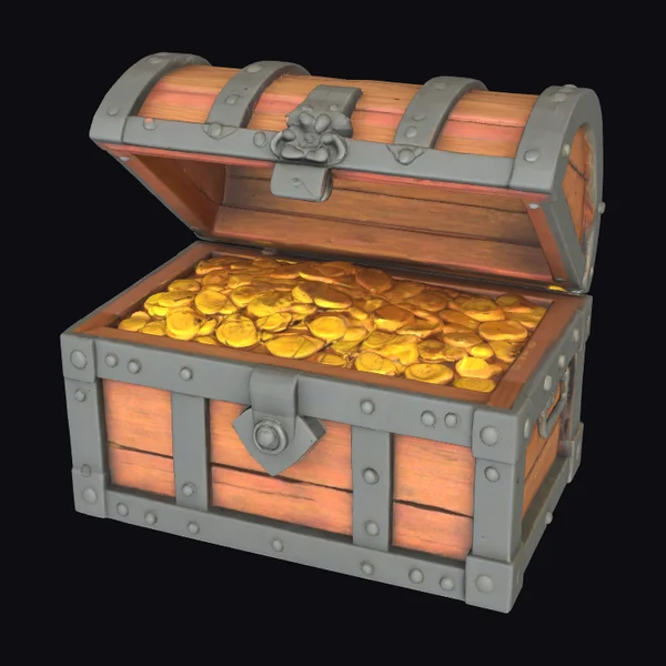 Wooden Treasure Chest