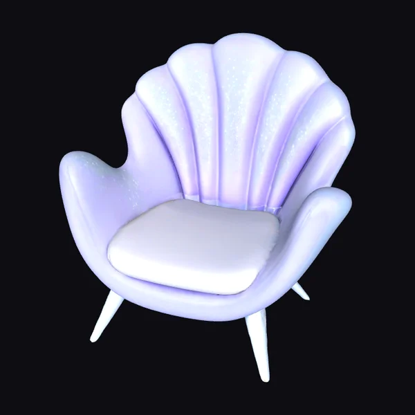 Glittery Seashell Chair