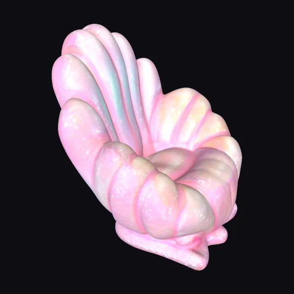 Glittery Seashell Chair