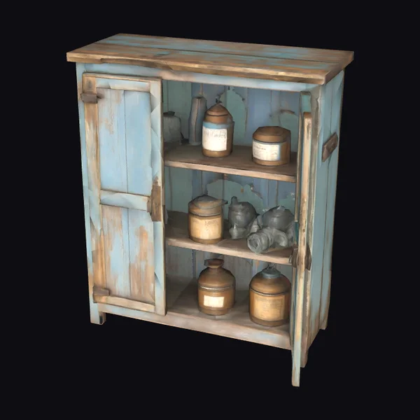 Rustic Weathered Outdoor Cabinet