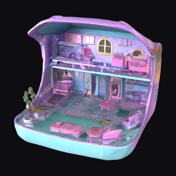 Miniature Dollhouse Interior