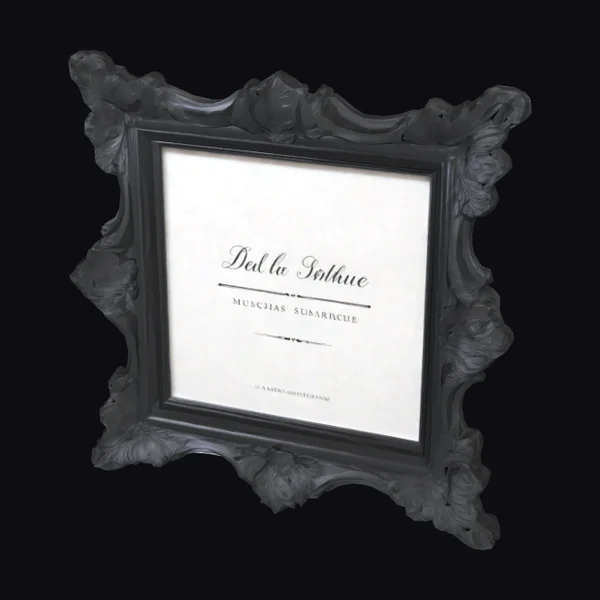 Ornate Black Picture Frame