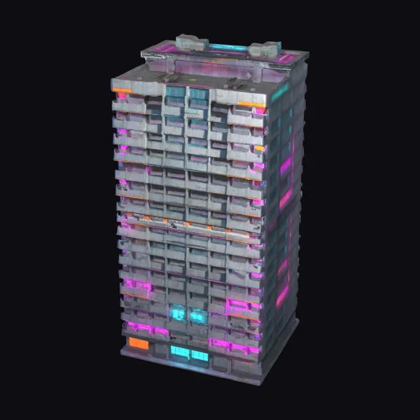 Cyberpunk Apartment Highrise