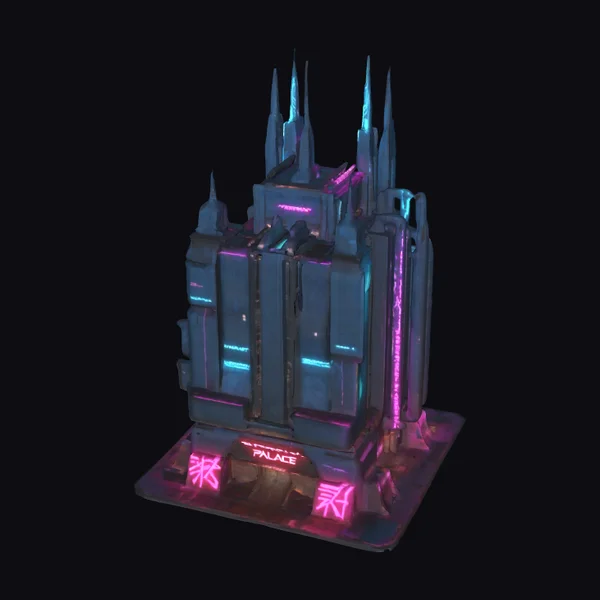 Cyberpunk Palace High-Rise