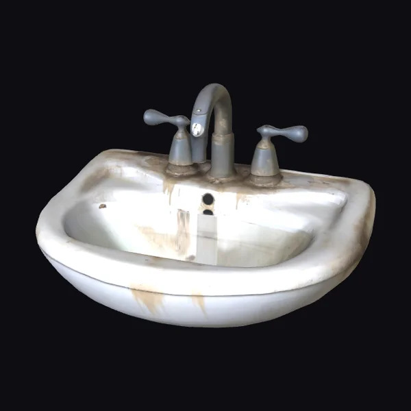 Dirty Old Bathroom Sink