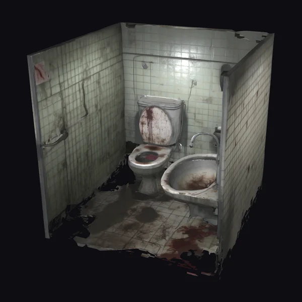 Bloodstained Toilet Bathroom