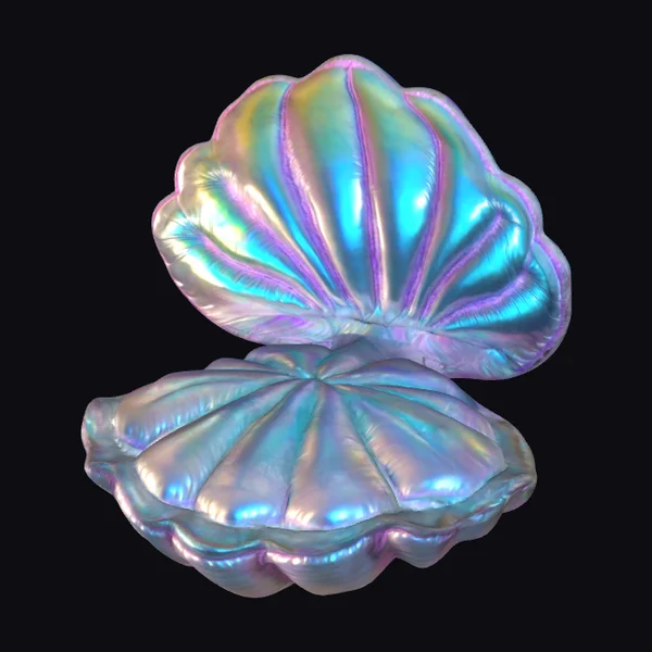 Iridescent Clam Shell