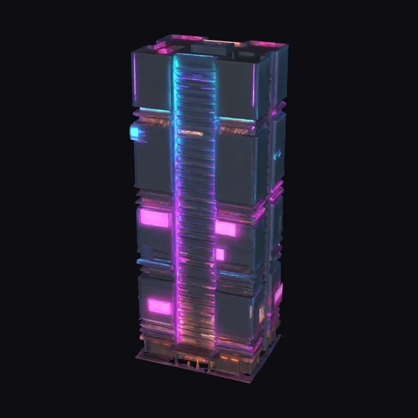 Cyberpunk Skyscraper Tower