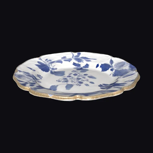 Blue Floral Plate