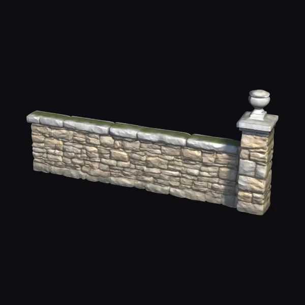 Short Garden Stone Wall
