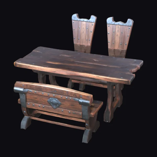 Viking Wooden Dining Set
