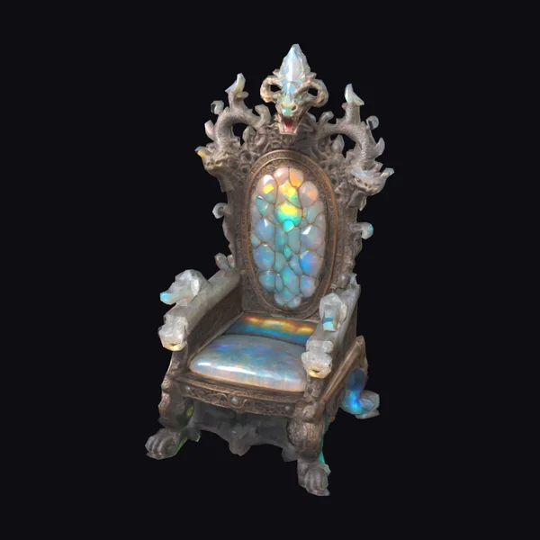 Ornate Dragon Throne Chair