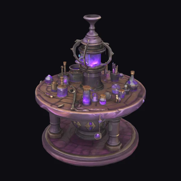 Alchemist's Purple Workbench