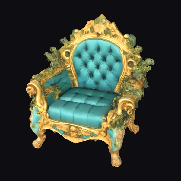 Ornate Gold Armchair