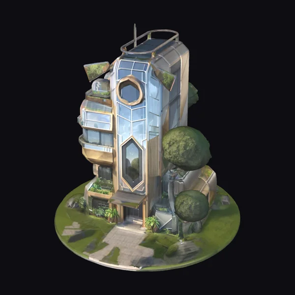 Futuristic Eco-Tower